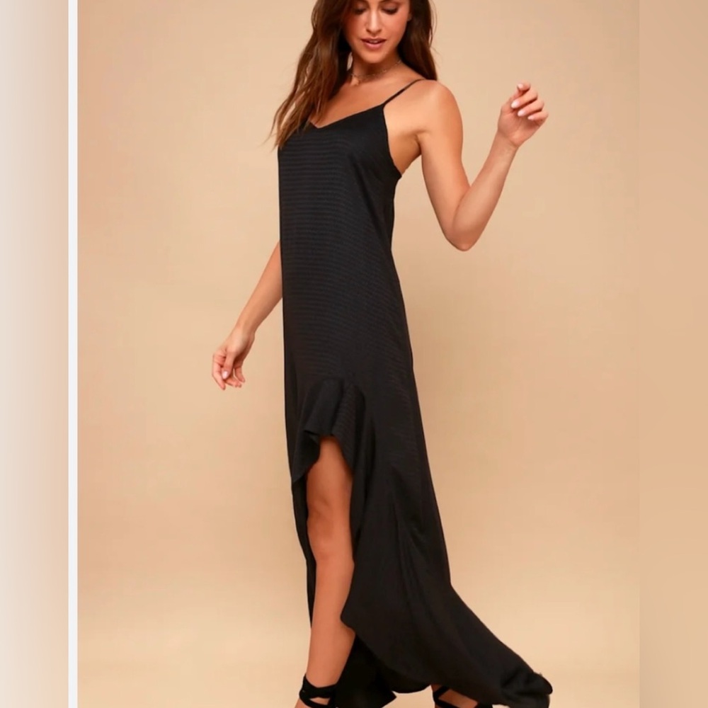 BILLABONG Kick it up Maxi Dress with Ruffled Leg Slit